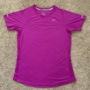 Nike Miler Women’s Purple Dri-Fit Running T-Shirt Size L